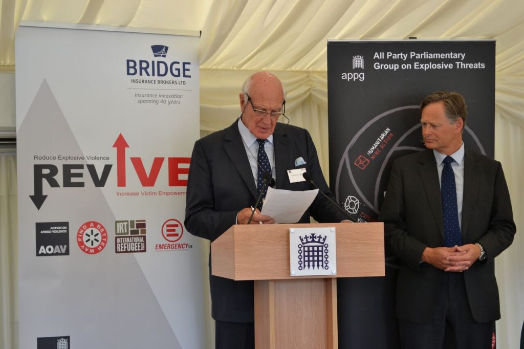 EMERGENCY UK was proud to participate in the launch of a significant report to Parliament on the impact on explosive violence and victim assistance.