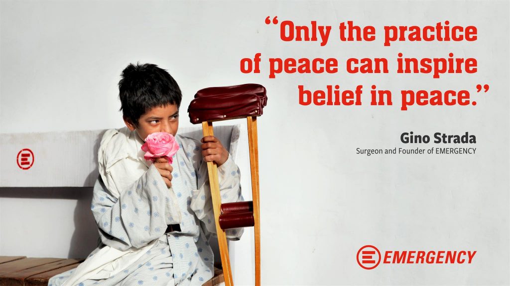 Because “Only the practice of peace can inspire belief in peace.” 