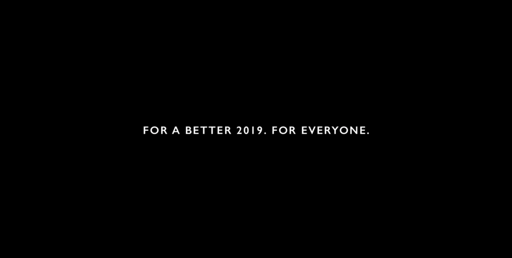 EMERGENCY: For a better 2019. For everyone.