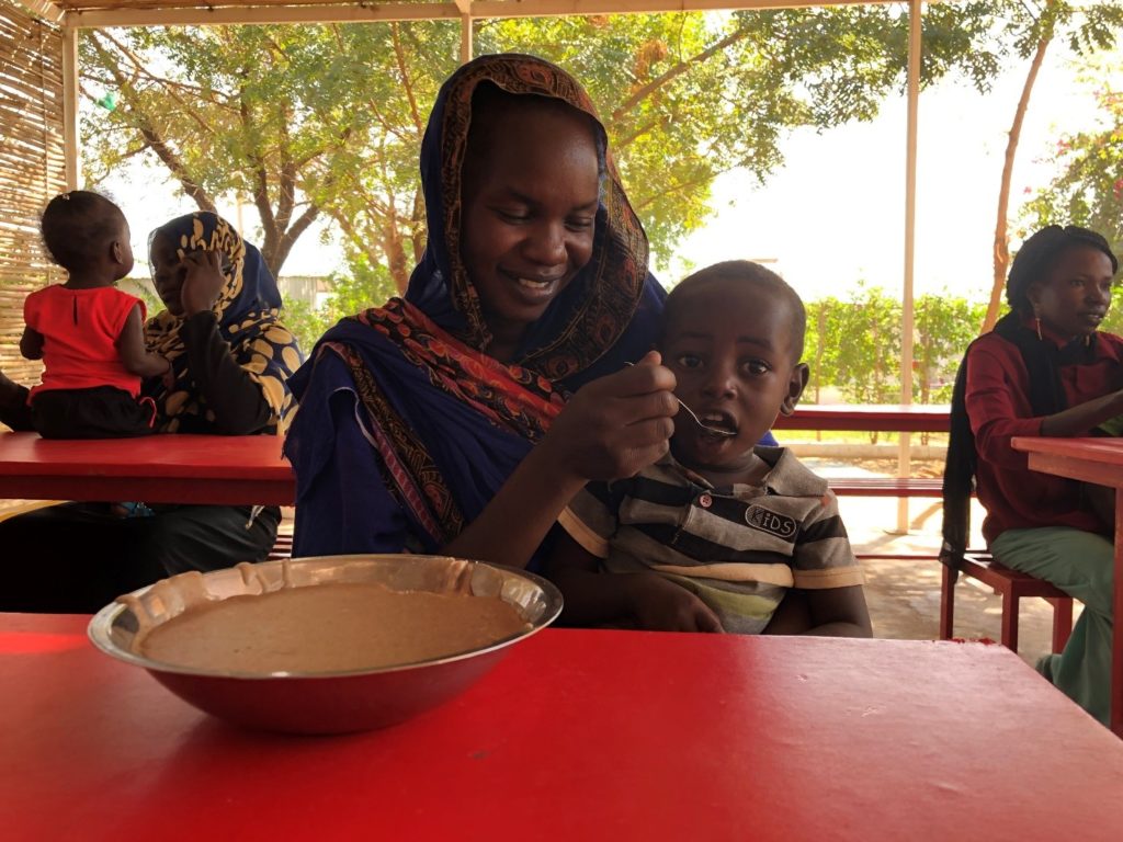 We’re trying. And judging by the expression of the little boy as he eats, and his mother’s smile, our recipe is seeing some success.