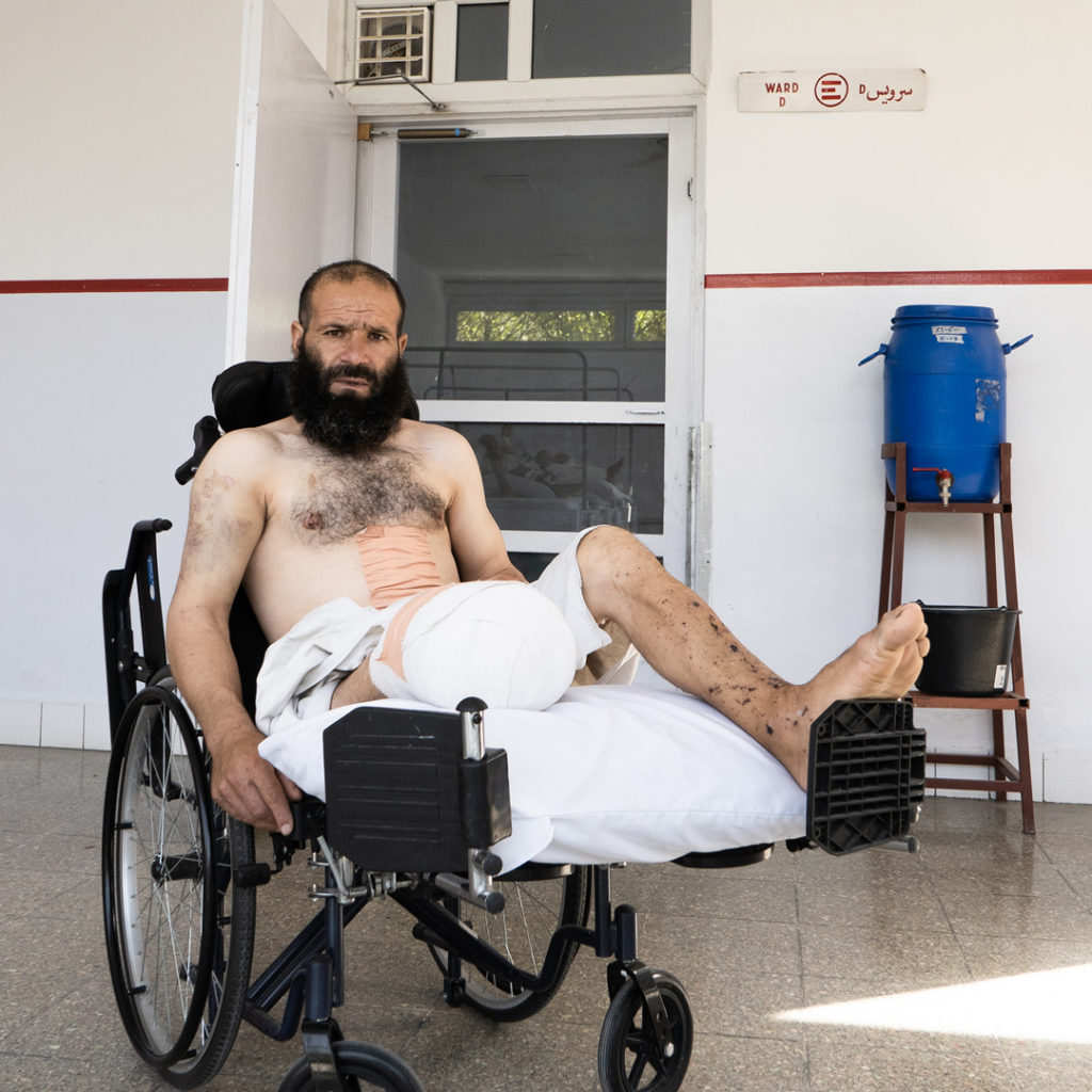 Jalad Khan suffered serious injuries to his lower limbs and stomach.